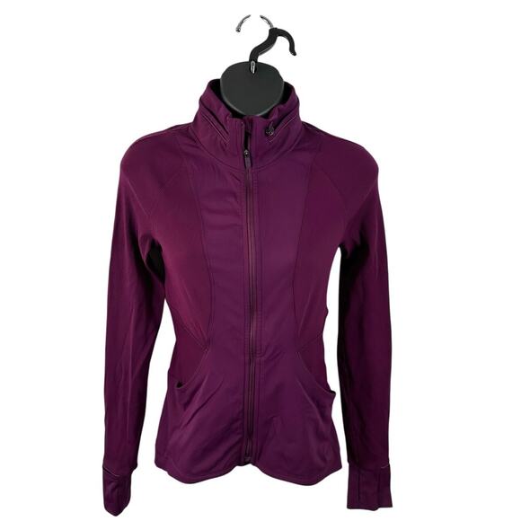 Lululemon Far and Free Jacket Marvel Purple Size 4 Hooded Athletic Running Yoga - Picture 1 of 12
